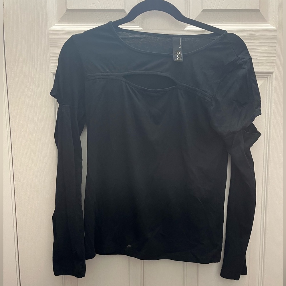 Bobbi long sleeve top w/ cutouts